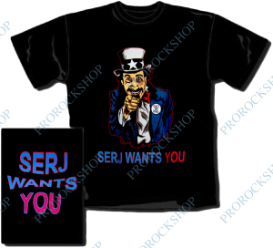 černé triko Serj Tankian - Wants You