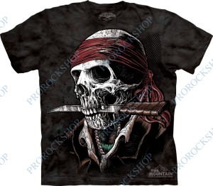 triko lebka, pirát, nůž - Undead Pirate