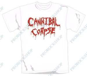 triko Cannibal Corpse - Red Logo white