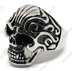 ocelový prsten Lebka - skull VI