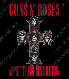 nášivka na záda, zádovka Guns n Roses - Appetite for Destruction II