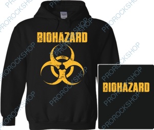 mikina s kapucí Biohazard - logo
