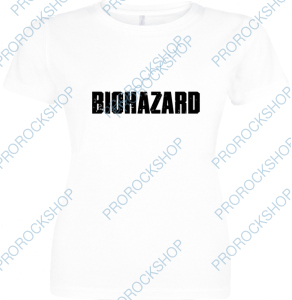 bílé dámské triko Biohazard