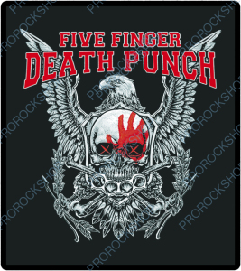 nášivka na záda, zádovka Five Finger Death Punch - logos