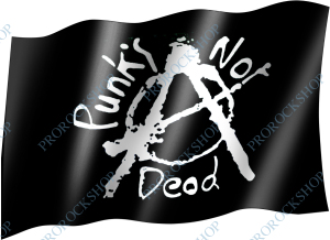 venkovní vlajka Punk's Not Dead
