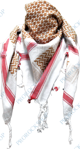 šátek palestina, arafat - hnědý