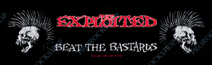nášivka, nápis The Exploited - Beat The Bastards