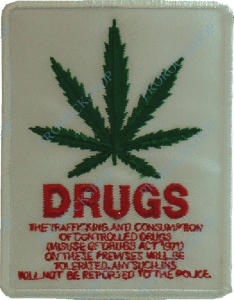 emblém, nášivka Marihuana Drugs