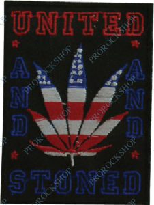 emblém, nášivka United Stoned, marihuana