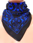 šátek bandana modrý potisk