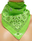 šátek bandana paisley, zelená