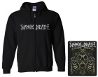 mikina s kapucí a zipem Napalm Death - Logo