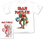 bílé triko Iron Maiden - 2011 Tour Europe