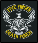 nášivka na záda, zádovka Five Finger Death Punch - 5FDP USA