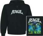 mikina s kapucí a zipem Rage - Wings Of Rage