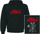 mikina s kapucí a zipem Hellhammer - Satanic Rites