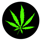 nášivka Marihuana zelený list