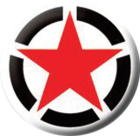 placka, odznak Hvězda - bílo červená