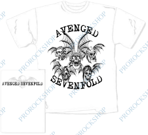 bílé pánské triko Avenged Sevenfold - logo