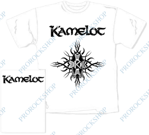 bílé pánské triko Kamelot - logo