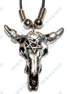 přívěsek na krk Baphomet, býk
