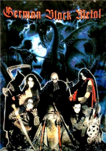 plakát, vlajka German Black Metal