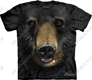 triko medvěd - black bear face