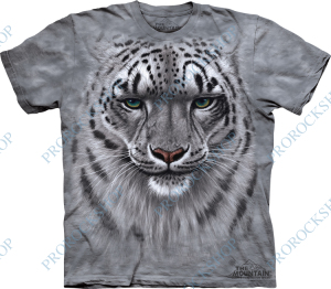 triko bílý tygr - Snow Leopard Portrait