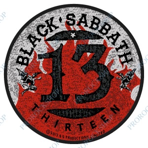 nášivka Black Sabbath - 13 Flames Circular