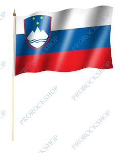 Slovinská vlajka na tyči