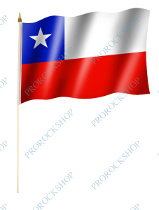 vlajka na tyči Chile