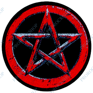 nášivka Pentagram, červený lem
