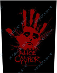 nášivka na záda, zádovka Alice Cooper - Splatter Hand
