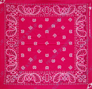 šátek bandana paisley, bordová barva