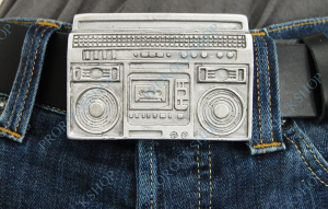 přezka na opasek magnetofon, ghettoblaster