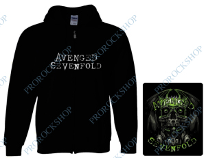mikina s kapucí a zipem Avenged Sevenfold - Green Logo