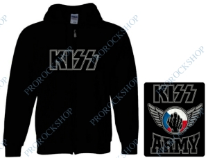 mikina s kapucí a zipem Kiss Army CZ