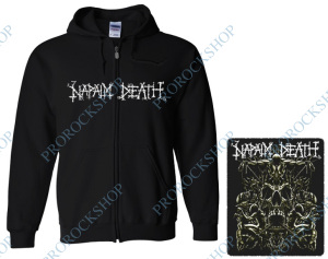 mikina s kapucí a zipem Napalm Death - Logo