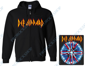 mikina s kapucí a zipem Def Leppard - Logo