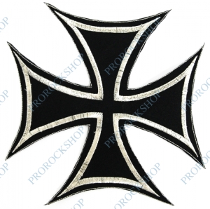 emblém, nášivka maltézský kříž 19 cm
