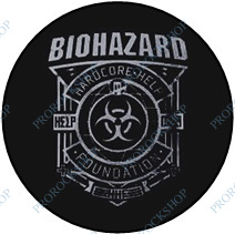 placka, odznak Biohazard - Hardcore Help Foundation