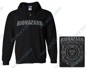 mikina s kapucí a zipem Biohazard - Hardcore Help Foundation