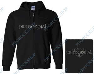 mikina s kapucí a zipem Primordial - Logo