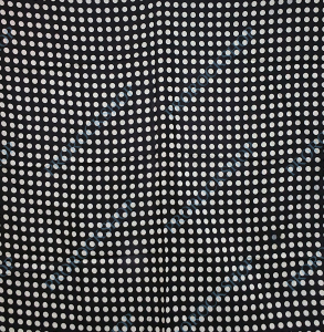 klasický šátek černý s puntíky