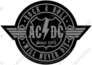nášivka AC/DC - Rock n Roll will never Die (Cutout)