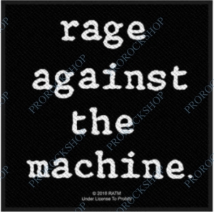 nášivka Rage Against The Machine - white