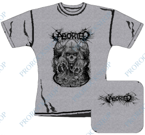 šedivé dámské triko Aborted - Death Metal