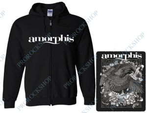 mikina s kapucí a zipem Amorphis - Eagle
