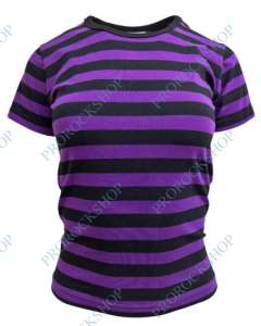 dámské triko fialové pruhy