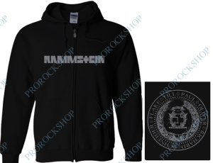 mikina s kapucí a zipem Rammstein - Circular Logo